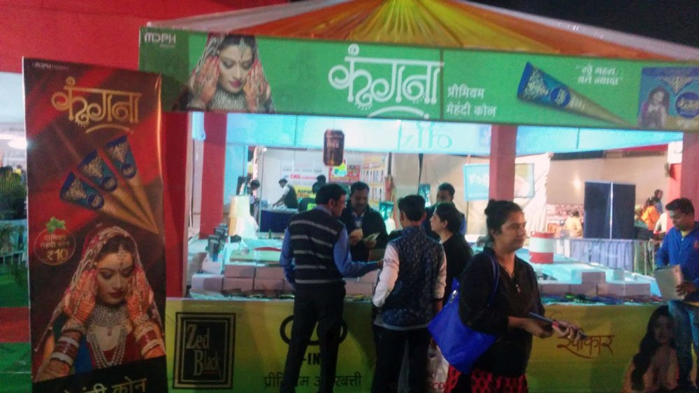 Kangana Henna exhibited at the Patrika Fair 2018 held at Dussehra Maidan, Indore